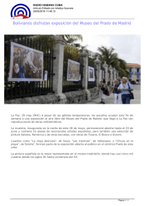 Bolivianos disfrutan exposición del Museo del Prado de Madrid