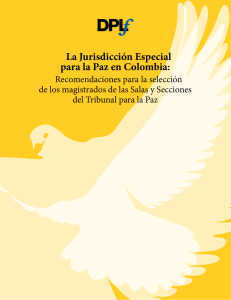 La Jurisdicción Especial para la Paz en Colombia