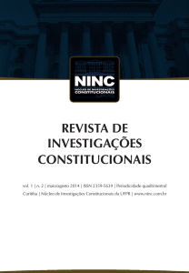 REVISTA DE INVESTIGAÇÕES CONSTITUCIONAIS