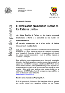 El Real Madrid promociona España en los Estados Unidos