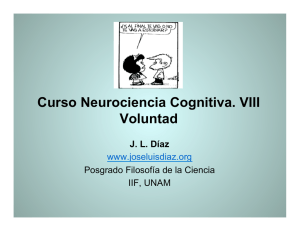 Curso Neurociencia Cognitiva. VIII Voluntad
