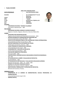 plana docente adminstracion - Universidad Nacional de Ucayali