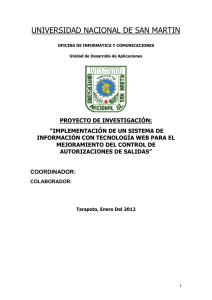 Documento - Universidad Nacional de San Martín