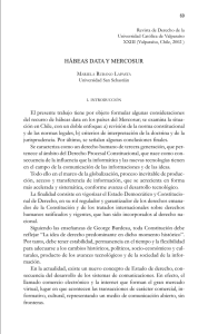 habeas data y mercosur - Revista de Derecho de la Pontificia