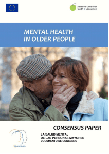 la salud mental de las personas mayores