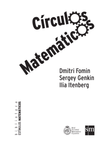 Primeras páginas de Círculos Matemáticos