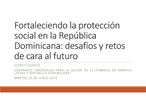 Fortaleciendo la protección social en la República Dominicana