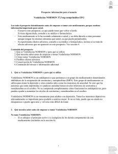 prospecto - Agencia Española de Medicamentos y Productos