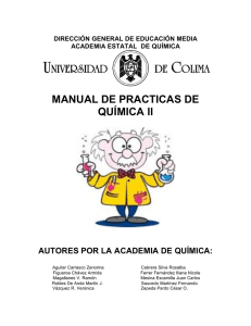 manual de practicas de química ii - DGEMS