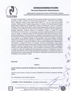 documento - Delegación Tlalpan