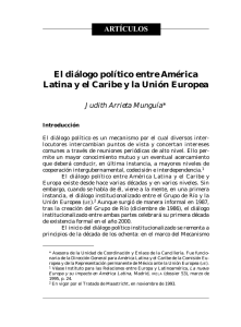 El diálogo político entre América Latina y el Caribe y la Unión