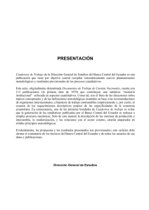 PRESENTACIÓN - Banco Central del Ecuador