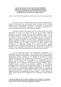 Real Decreto 1163/1990 (Devoluciones de ingresos indebidos de