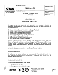 ACTA No.608 JUN.5-2014 - CREG Comisión de Regulación de
