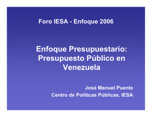 Presupuesto Público en Venezuela