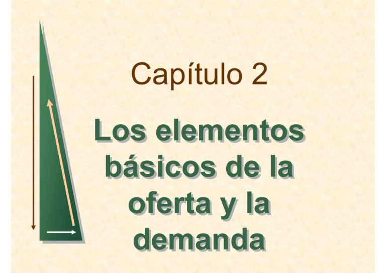 Capítulo 2 Los Elementos Básicos De La Oferta Y