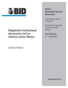Diagnóstico institucional del servicio civil en América Latina: México