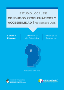 Informe Colonia Caroya - Universidad Nacional de Córdoba