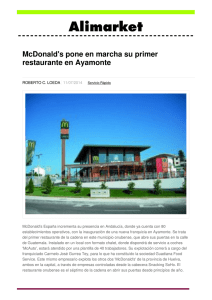 McDonald`s pone en marcha su primer restaurante en