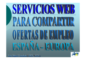 Servicios Web para compartir Ofertas en EUROPA RED EURES