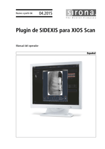 Plugin de SIDEXIS para XIOS Scan
