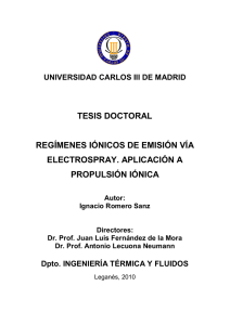 tesis doctoral regímenes iónicos de emisión vía electrospray