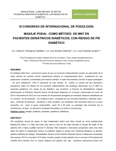 iii congreso de internacional de podología masaje podal