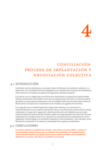 PROCESO DE IMPLANTACIóN y NEGOCIACIóN COLECTIVA