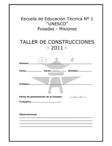 taller de construcciones - 2011