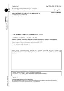 Unclassified DAF/COMP/LACF(2013)6 DAF/COMP/LACF