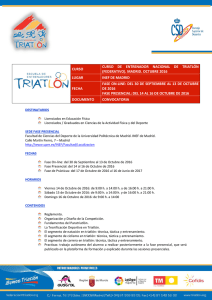 Convocatoria - federación española de triatlón