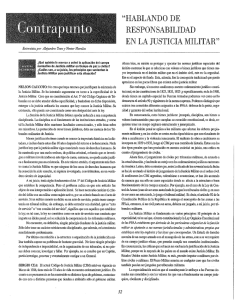"HABLANDO DE RESPONSABILIDAD EN LA JUSTICIA MILITAR"