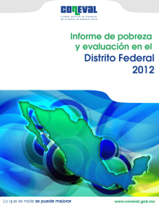 Informe de pobreza y evaluación en el Distrito Federal, 2012
