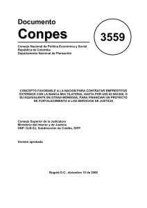 CONPES 3559 - DNP Departamento Nacional de Planeación