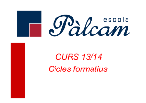 CURS 13/14 Cicles formatius