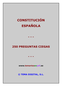 250 preguntas ciegas sobre la constitución Española