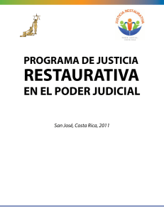 Programa de Justicia Restaurativa en el Poder Judicial
