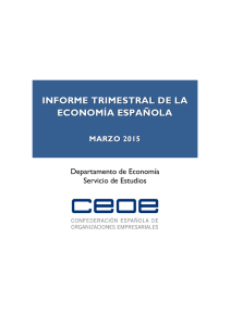 informe trimestral de la economía española