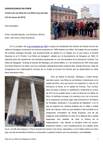 Zaragozanos en París - asociación cultural "los sitios de zaragoza"