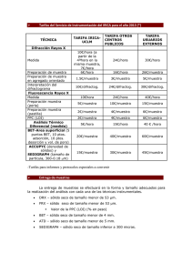 Servicio de instrumentación IRICA-Tarifas-Normas-2013