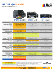 COMPARATIVO HP 8610 VS EPSON Ls Latinoamerica
