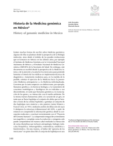 Historia de la Medicina genómica en México