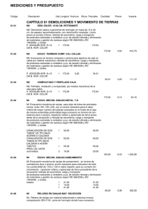 MEDICIONES Y PRESUPUESTO