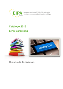 Catálogo EIPA Barcelona - Escuela Administración Regional
