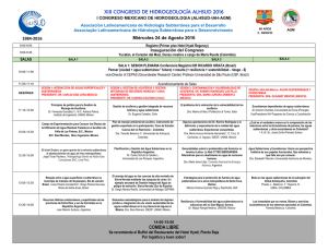 xiii congreso de hidrogeología alhsud 2016 comida