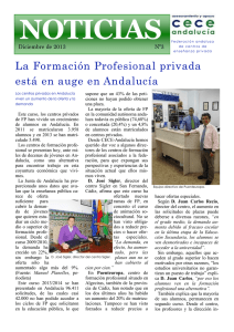 La Formación Profesional privada está en auge en Andalucía