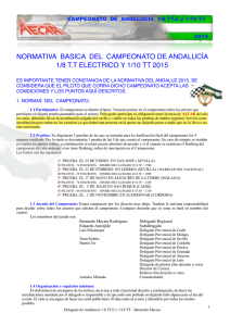 NORMATIVA DE ANDALUCIA 1/8 TT.E y 1/10 TT 2015
