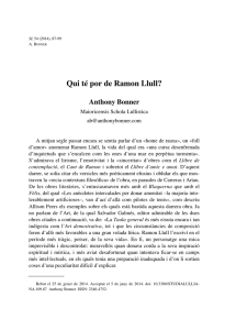 Qui té por de Ramon Llull? - Biblioteca Digital de les Illes Balears