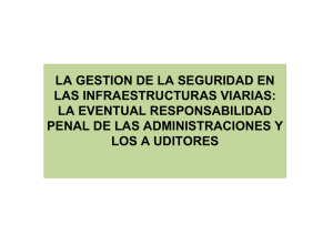 La Gestión de la Seguridad en las Infraestructuras Viarias