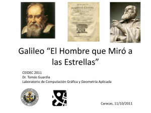 Galileo “El Hombre que Miró a las Estrellas”
